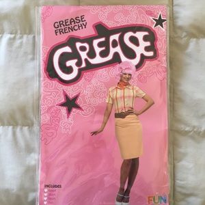 Grease Frenchie Costume, Size M, with Pink Wig